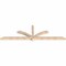 Ekena Millwork Redmond Smooth Timber Gable Bracket, Douglas Fir, 108"W x 31 1/2"H x 3 1/2"D x 3 1/2"F, 7/12 Pitch GBW108X31X0404RED00SDF - alternate 3